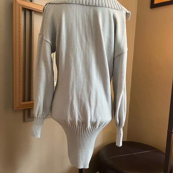 Sweater dress mini from Carpetcom. Light grey. Super soft and stretchy. Size M - Picture 2 of 6